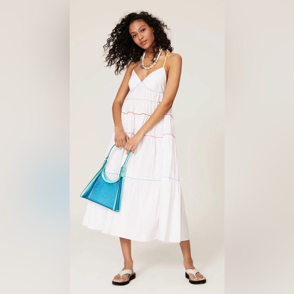 NWT STAUD Cleo Cotton Poplin Maxi Dress - Size XS